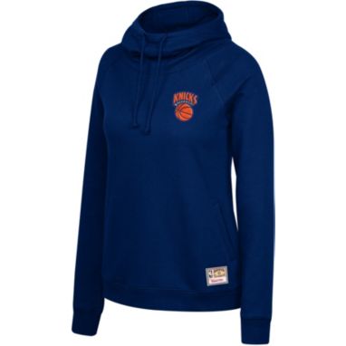 sorry, Mitchell & Ness Women's New York Knicks Blue Funnel Neck Pullover Hoodie is currently out of stock