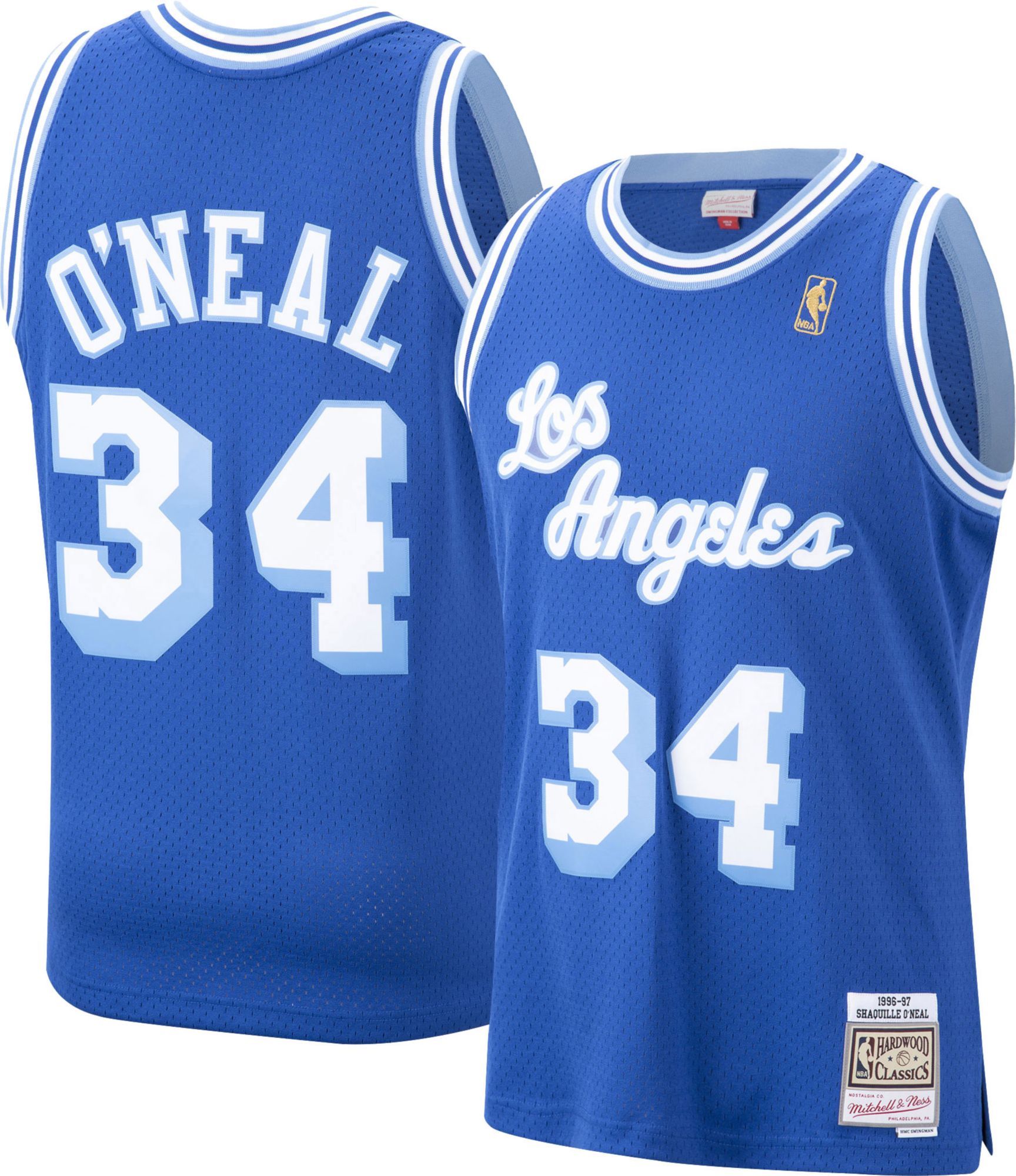 blue and white lakers jersey