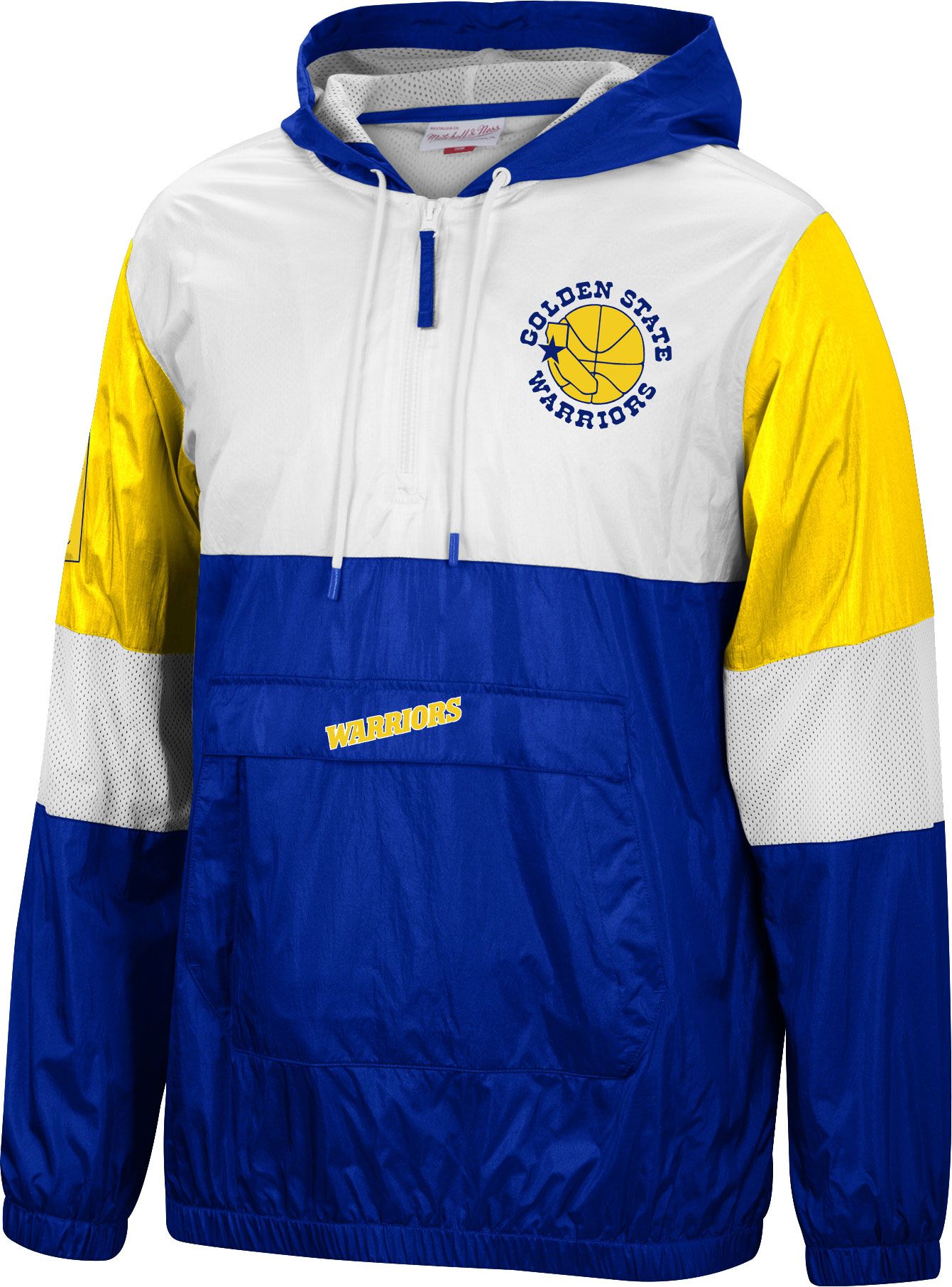 half blue jacket
