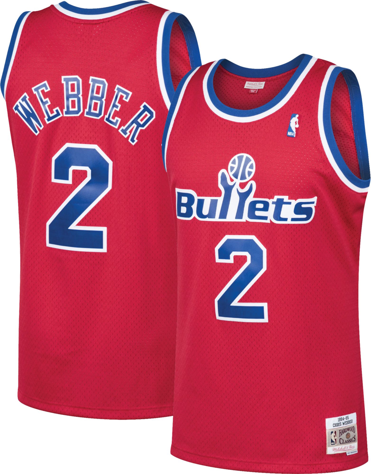 chris webber bullets jersey