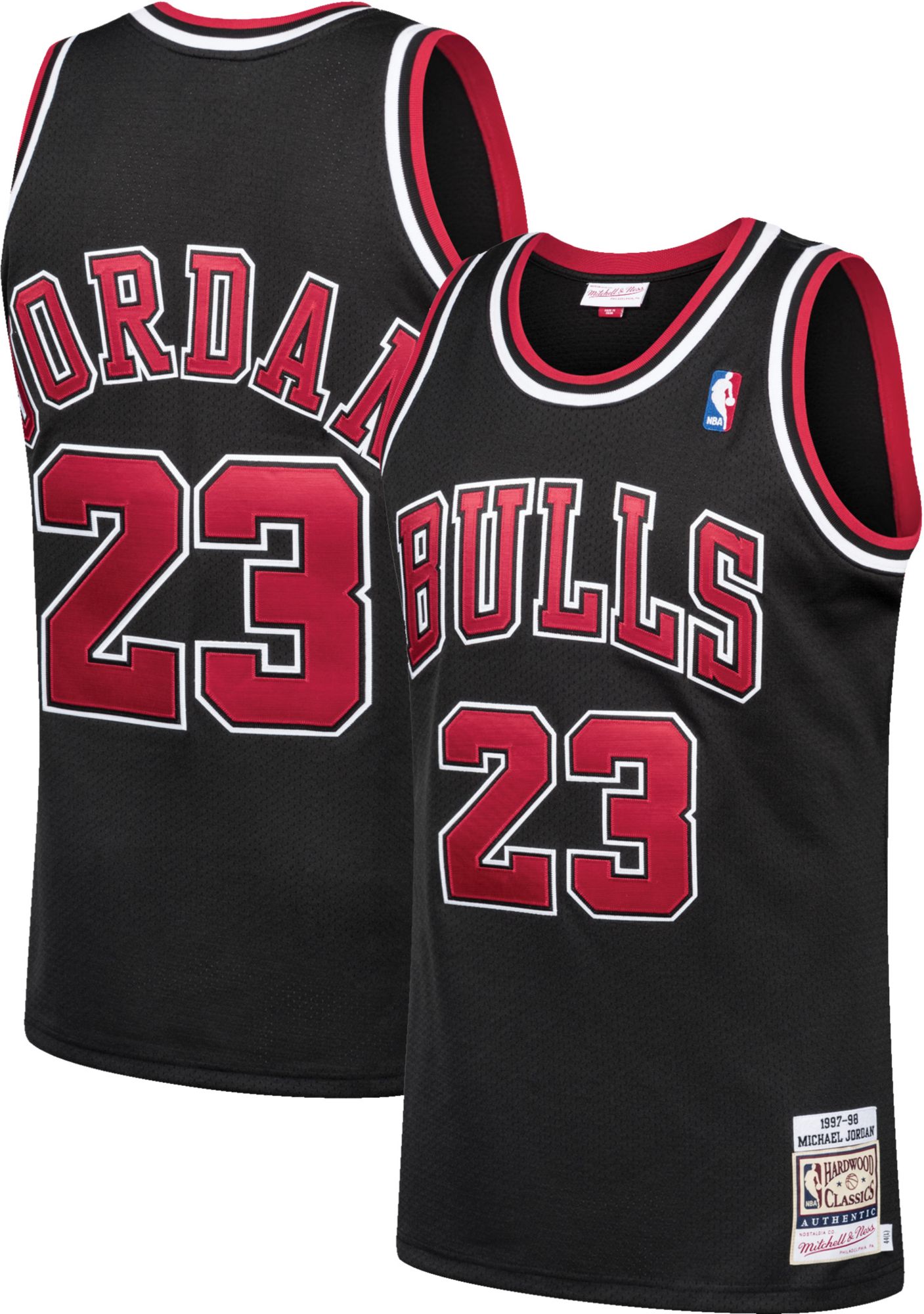 Bulls 23 Michael Jordan Black NBA Jerseys Purple Number