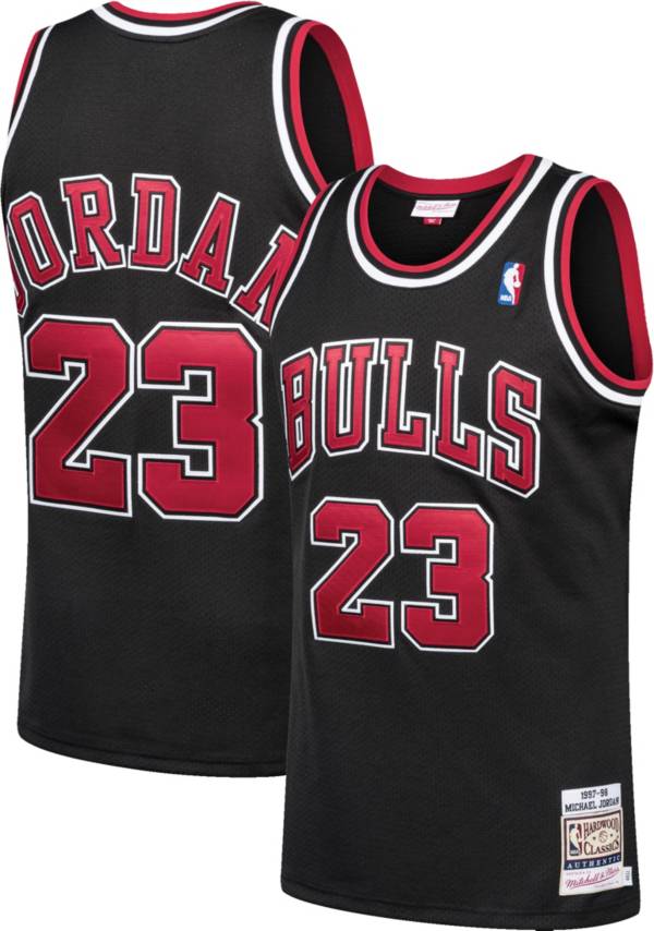 tidligere plads Pil Mitchell & Ness Men's Chicago Bulls Michael Jordan #23 Authentic 1997-98  Black Jersey | DICK'S Sporting Goods