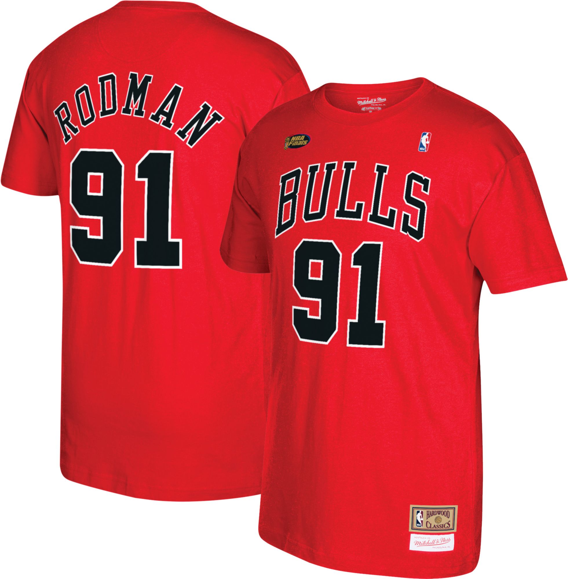 mitchell and ness rodman shirt