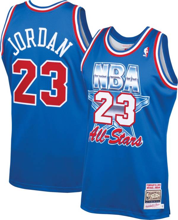Mitchell & Ness Michael Jordan #23 Blue Authentic 1993 NBA Jersey Sporting Goods