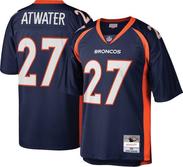 Mitchell & Ness Men's Denver Broncos Steve Atwater #27 Navy 1998 Home Jersey