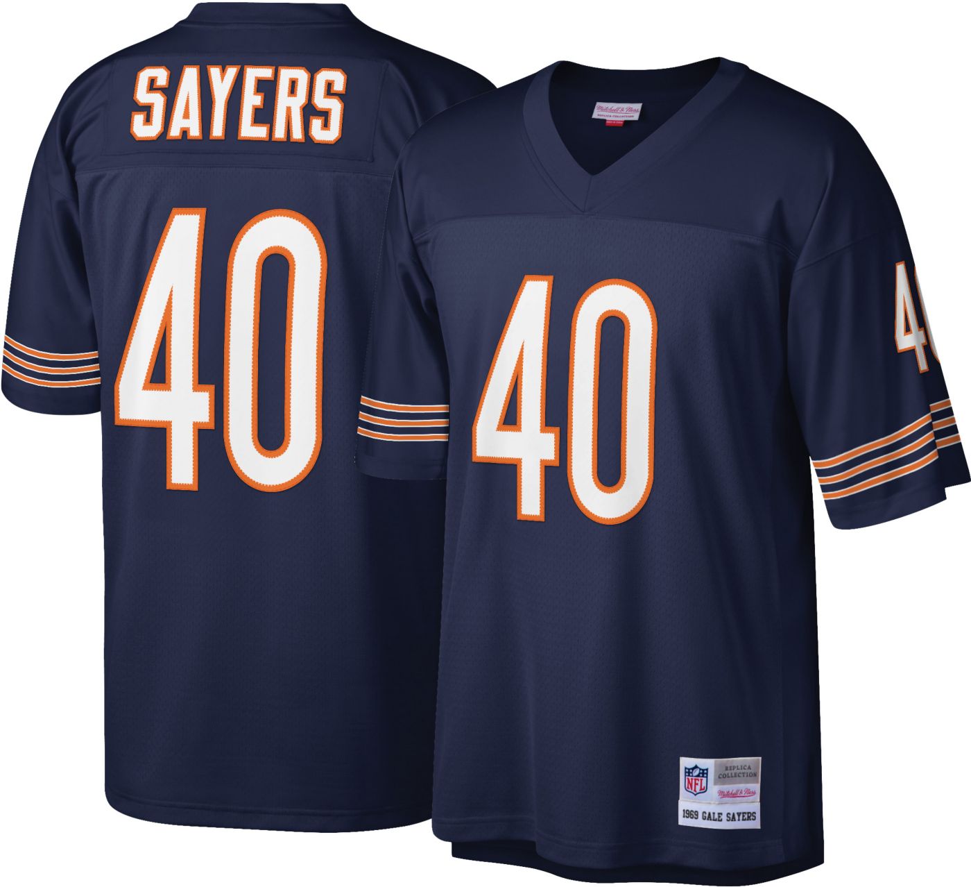 Mitchell Ness Men s Chicago Bears Gale Sayers 40 Navy 1969 Throwback Jersey Dick s Sporting Goods