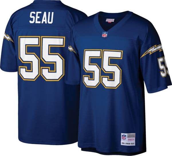 Mitchell & Ness Men's San Diego Chargers Junior Seau #55 Navy 1994 Home Jersey