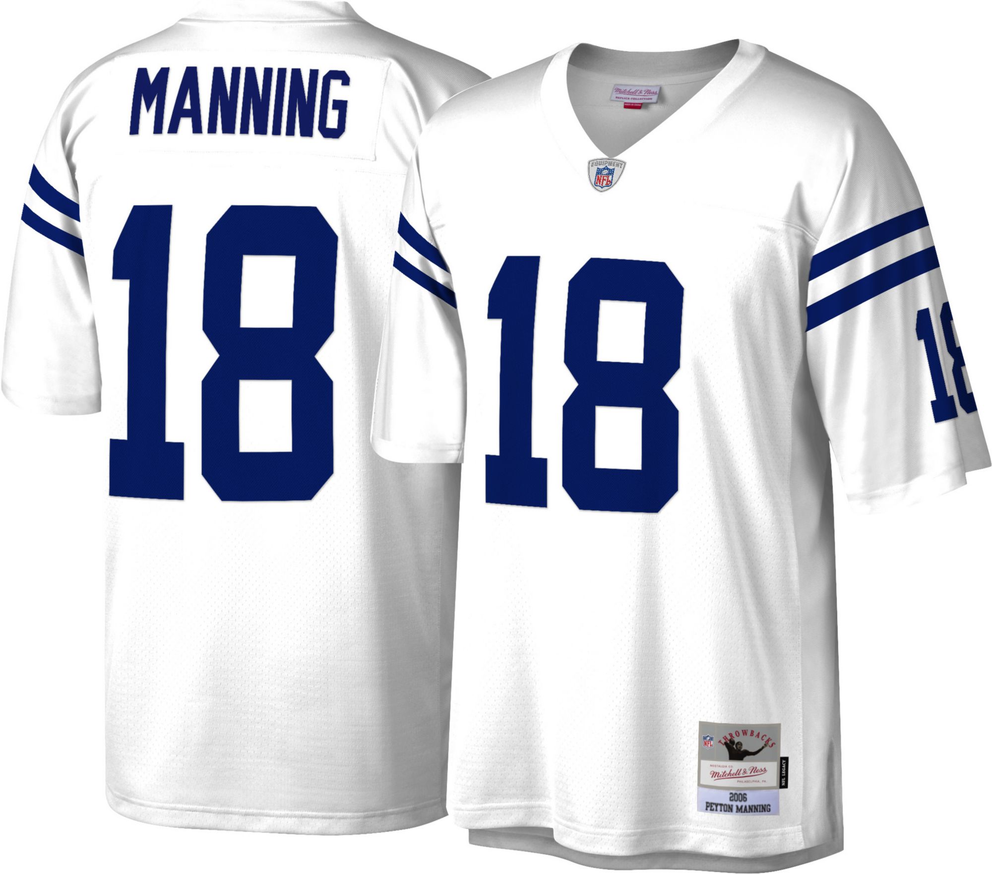 Mitchell and Ness Denver Broncos Peyton Manning #18 2015 Away