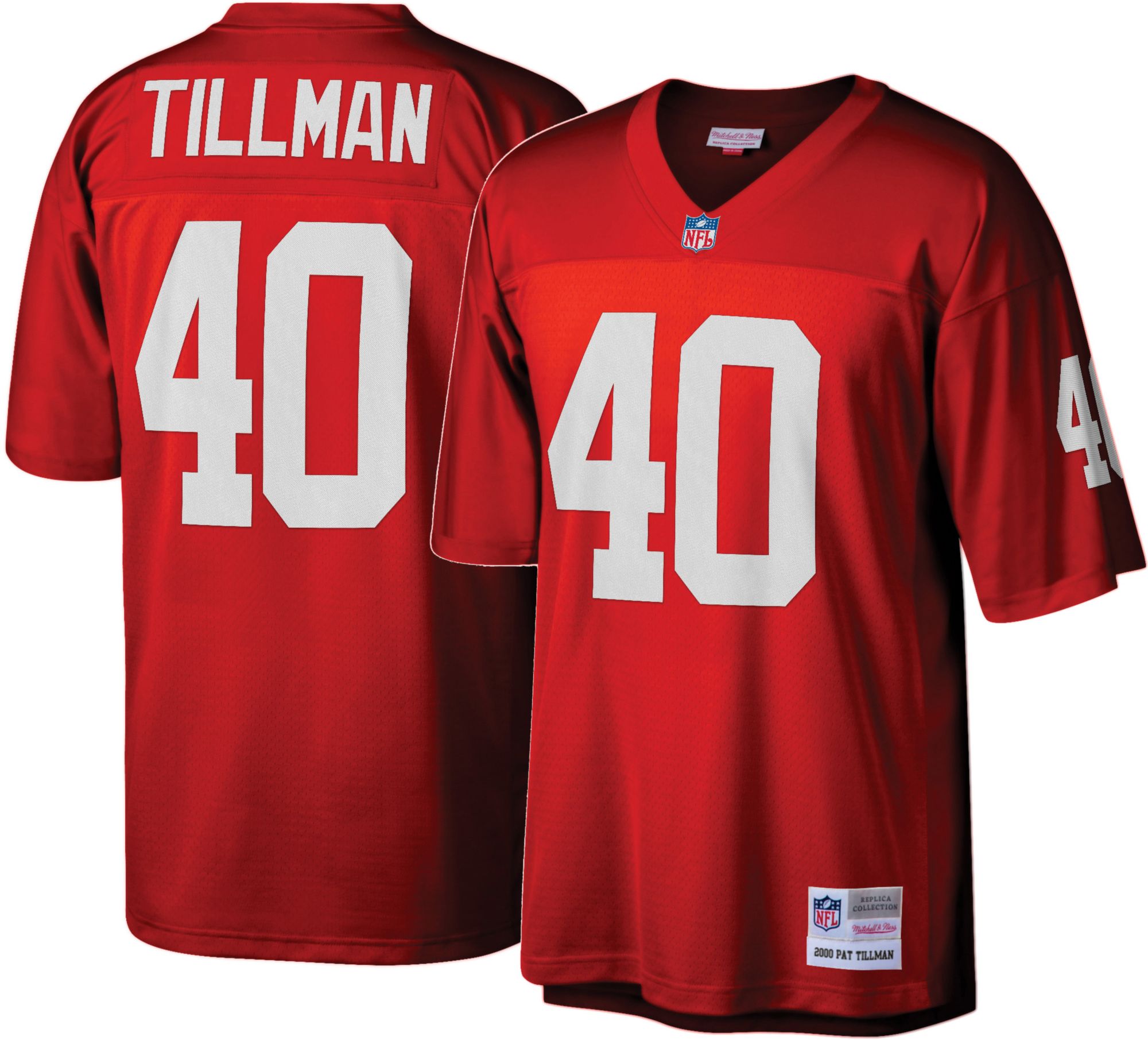 Mitchell And Ness Arizona Cardinals No40 Pat Tillman White Throwback Stitched NFL Jersey
