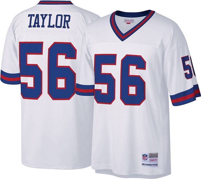 Mitchell & Ness Men's New York Giants Lawrence Taylor #56 White 1986  Throwback Jersey