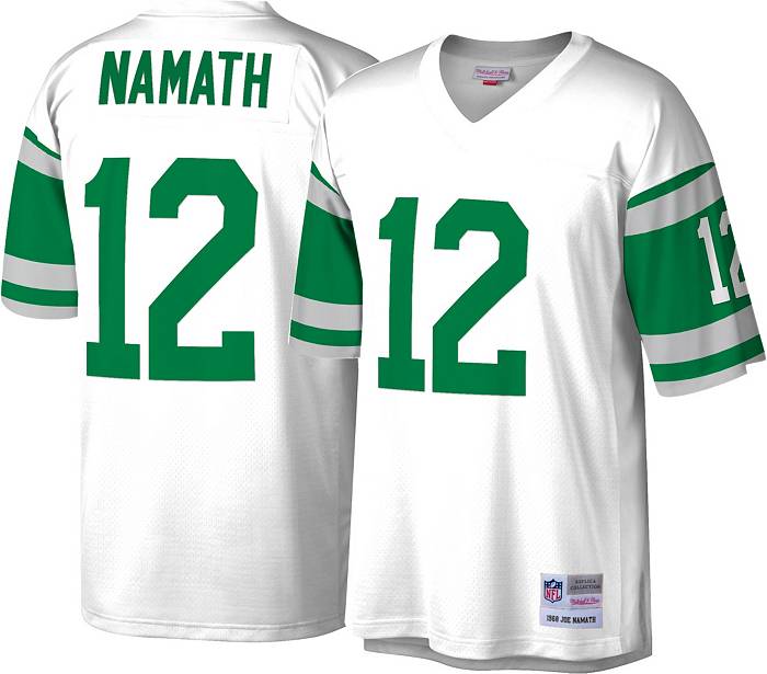 Mitchell & Ness Men's New York Jets Joe Namath #12 White 1968 Throwback  Jersey