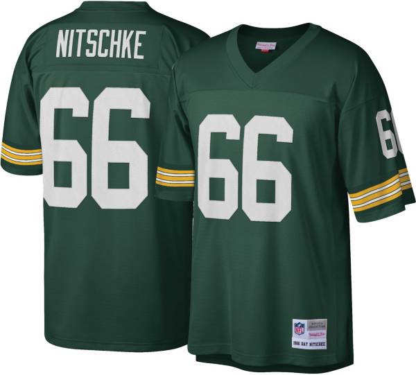 Mitchell & Ness Men's Green Bay Packers Ray Nitschke #66 Green 1966 Throwback Jersey product image