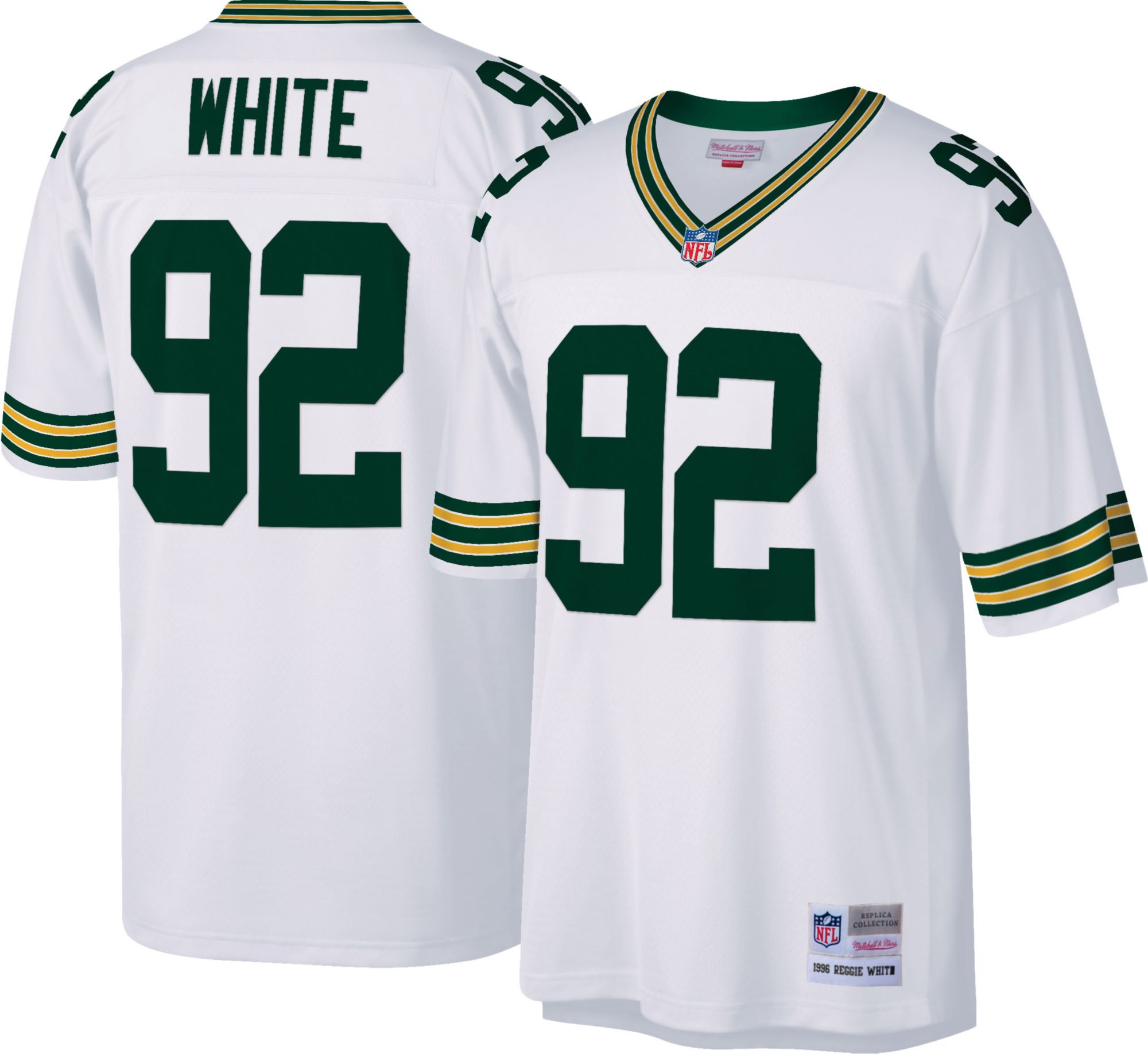 Nike Green Bay Packers No92 Reggie White White Men's Stitched NFL Elite Drift Fashion Jersey