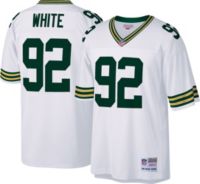 Green Bay Packers Mitchell & Ness #92 White Baseball Cap at the