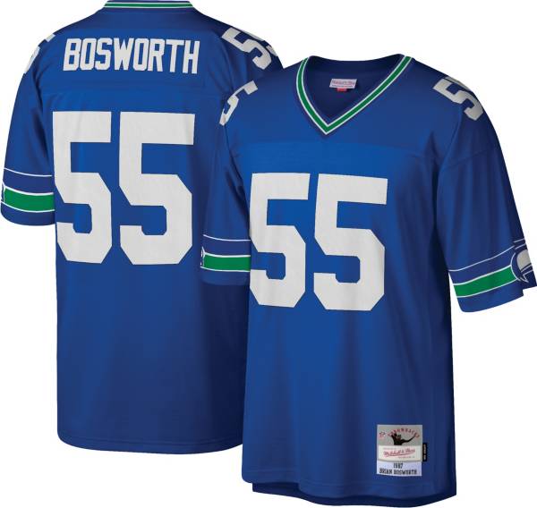 1987-89 SEATTLE SEAHAWKS BOSWORTH #55 RAWLINGS JERSEY (HOME) L - Classic  American Sports