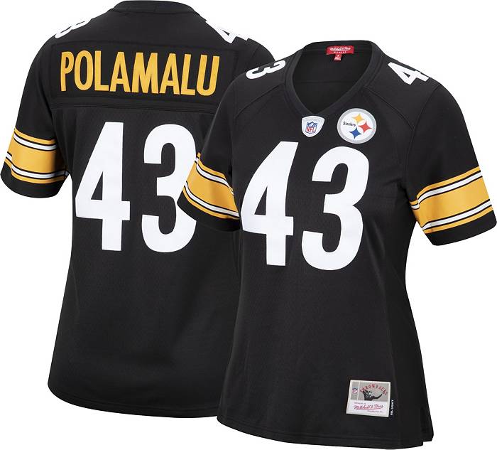 Pittsburgh Steelers Nike #43 Troy Polamalu Replica Away/White Jersey