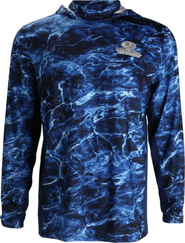 EAG Elite Men's Mossy Oak Elements Performance Fishing Sun Hoodie