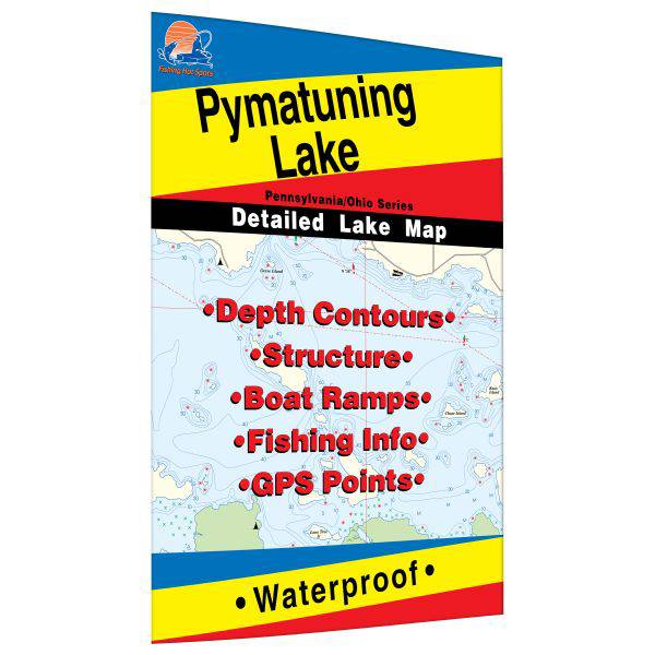 Fishing Hot Spots Pennsylvania/Ohio Pymatuning Lake Fishing Hot Spots Map