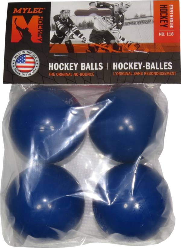 Mylec Blue Cold Weather Hockey Balls 4 Pack Dick's Sporting Goods