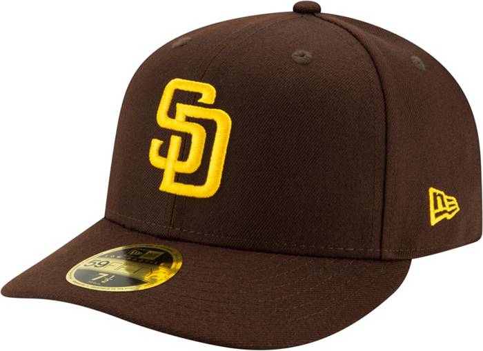 New Era Men's San Diego Padres Brown 59Fifty Low Crown Fitted Hat