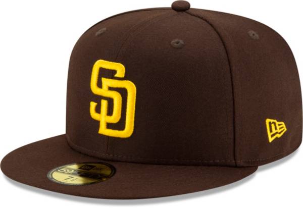 New Era Men's San Diego Padres 59Fifty Game Dark Brown Game Fitted Hat