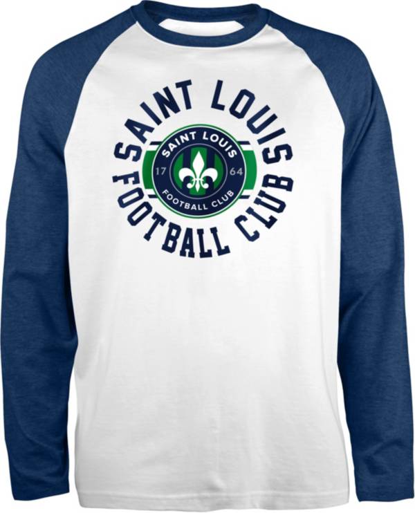 New Era Men's Saint Louis FC Raglan White Long Sleeve T-Shirt