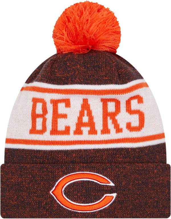 New Era Youth Chicago Bears Navy Banner Knit Pom Beanie