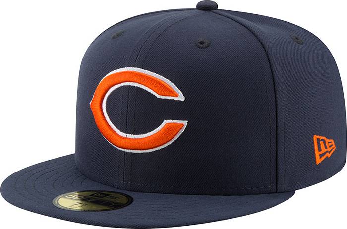 Chicago Cubs New Era 59Fifty Fitted Hat (Chicago Bears Color Navy Orange  Gray Under Brim)