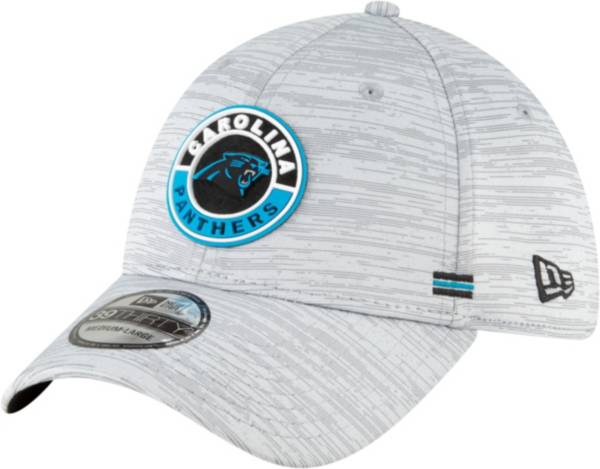 New Era Men's Carolina Panthers Sideline Road 39Thirty Stretch Fit Hat