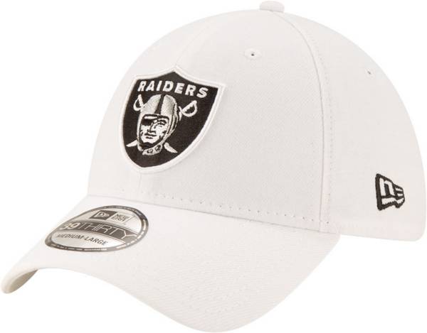 New Era Men's Las Vegas Raiders White 39Thirty Logo Fitted Hat