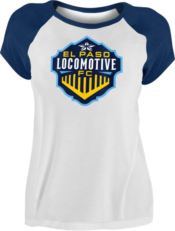 New Era Women's El Paso Locomotive FC Raglan White T-Shirt