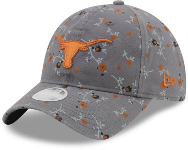 New Era Women's Texas Longhorns Grey Blossom Adjustable Hat