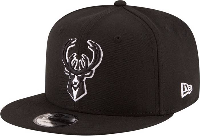 Milwaukee Bucks New Era Snapback Hat Cap Black | SidelineSwap