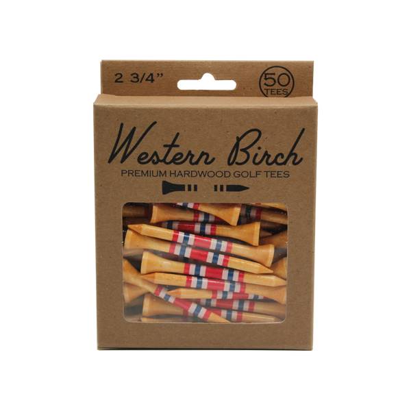 Western Birch 2.75" Brave and Free Golf Tees- 50 Pack product image