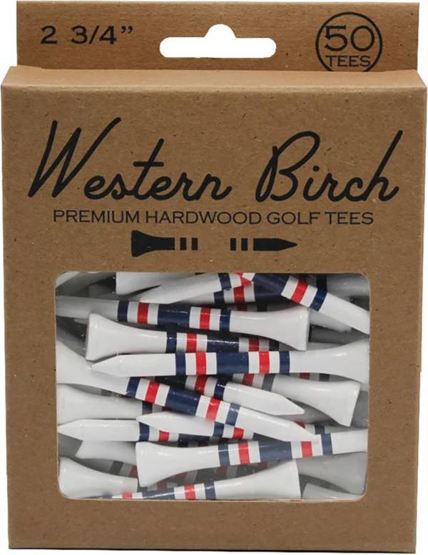 Western Birch Boston Tee Party 2.75" Golf Tees- 50 Pack product image