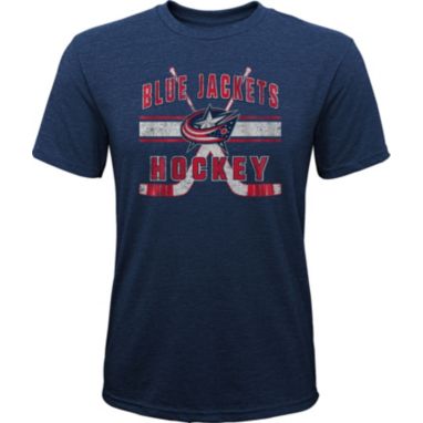 sorry, NHL Youth Columbus Blue Jackets Stripe Tri-Blend Navy T-Shirt is currently out of stock