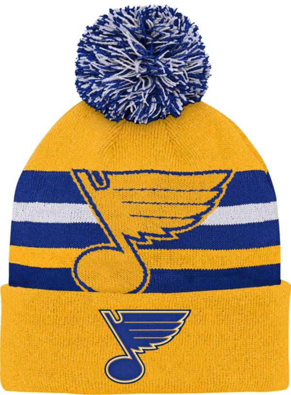 NHL Youth St. Louis Blues Heritage Gold Cuffed Knit | DICK ...