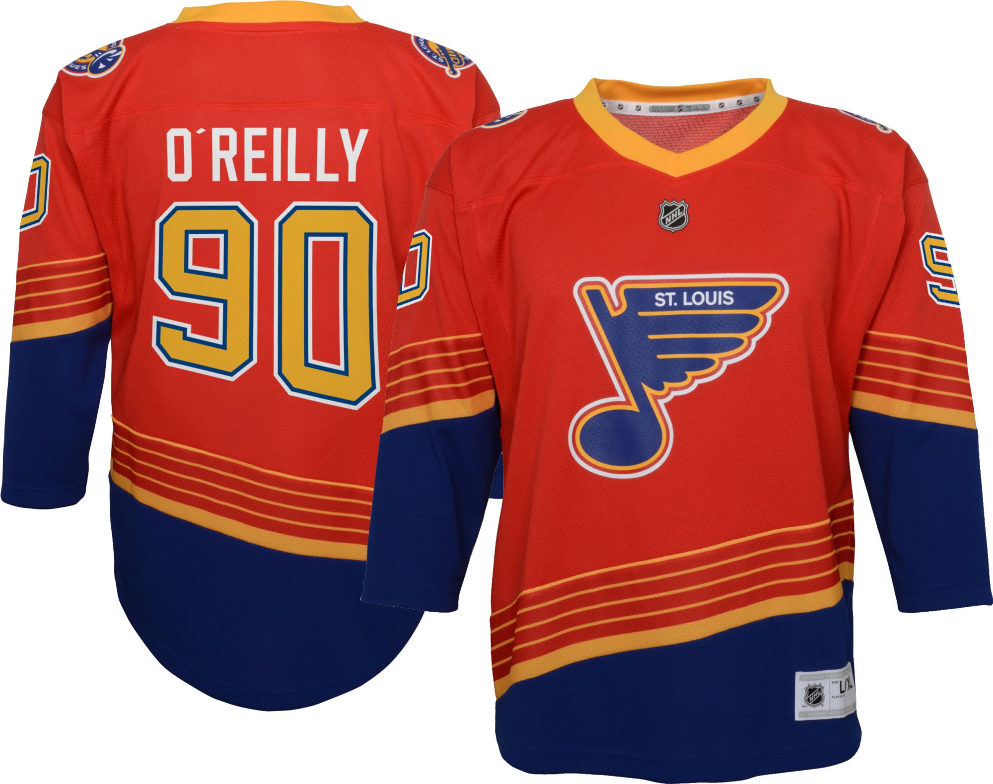 blues red jersey