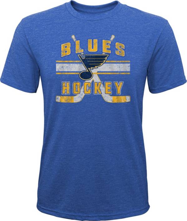 NHL Youth St. Louis Blues Stripe Tri-Blend Blue T-Shirt product image