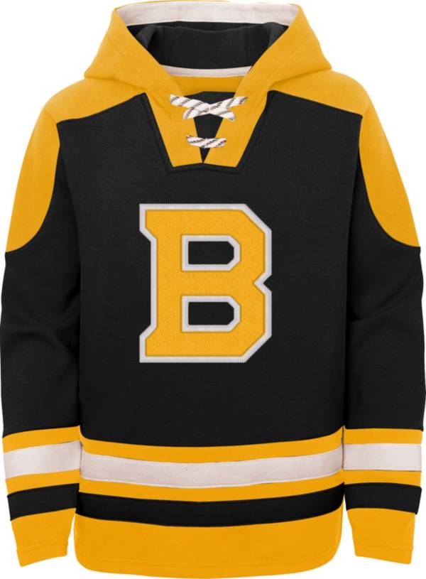 NHL Youth Boston Bruins Ageless Black Pullover Hoodie