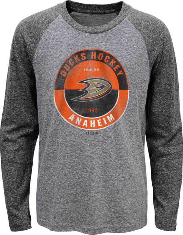 NHL Youth Anaheim Ducks Split Grey Raglan T-Shirt product image
