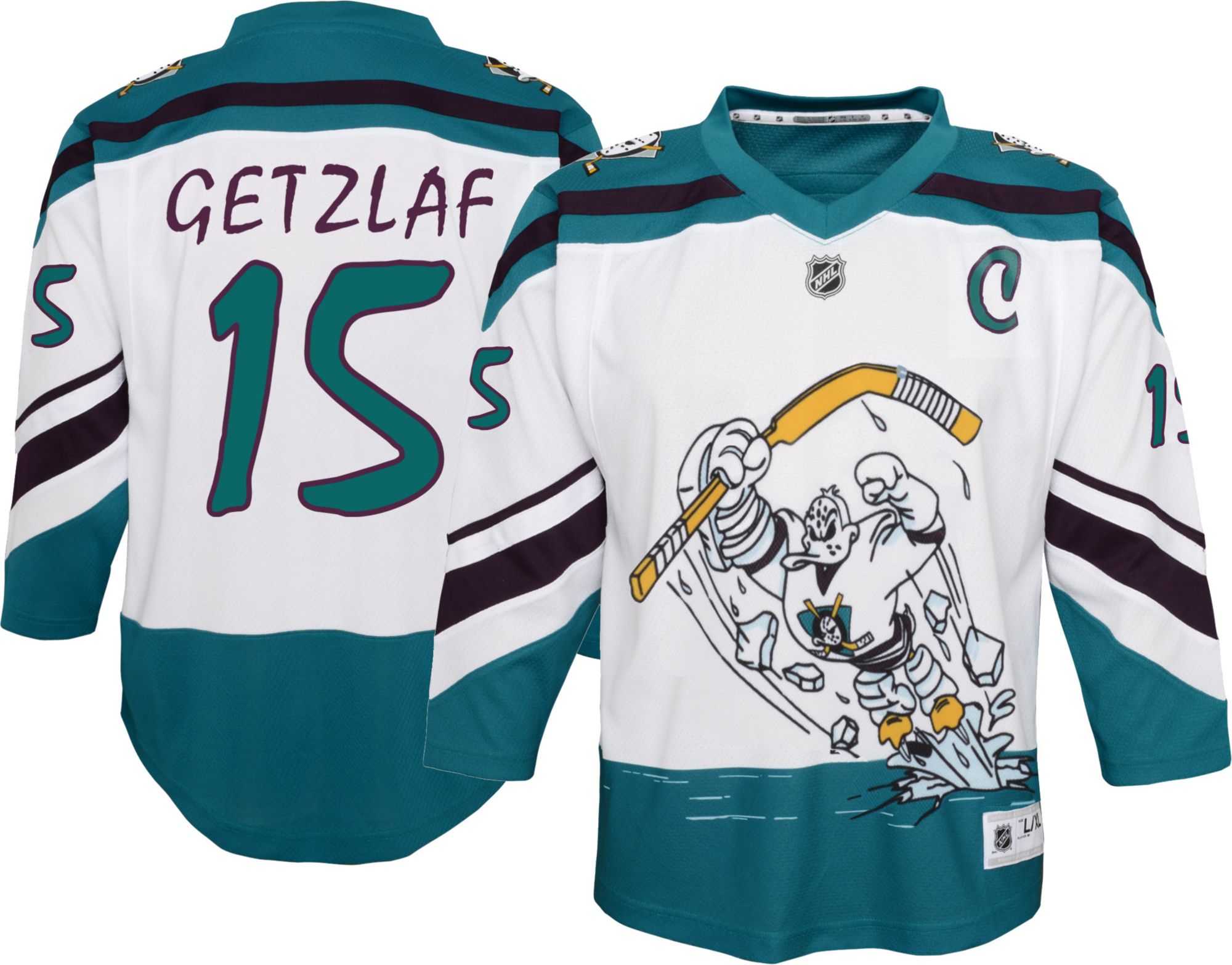 anaheim ducks white jersey