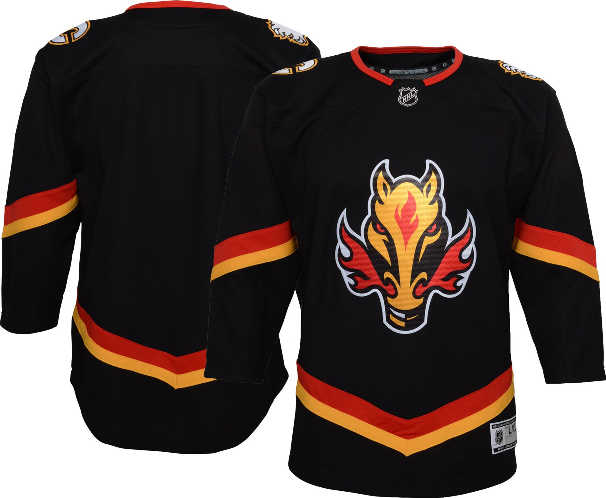 black calgary flames jersey