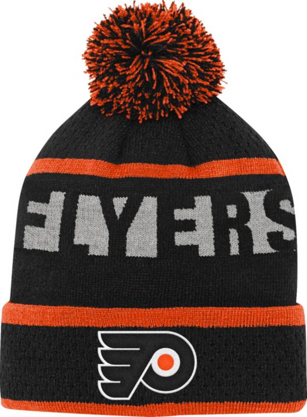 NHL Youth Philadelphia Flyers Breakaway Black Cuffed Knit