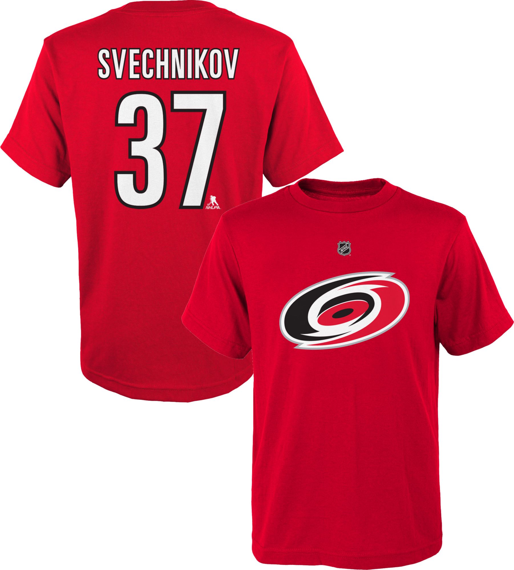 Carolina Hurricanes No37 Andrei Svechnikov Red Home Stitched Youth Jersey
