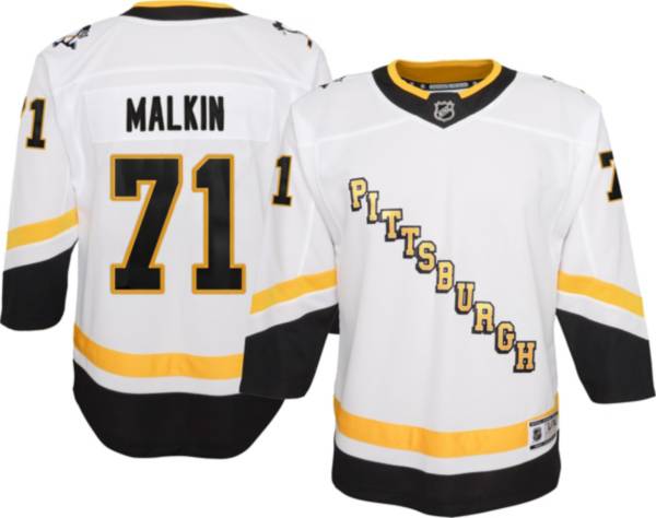 قماش الستان NHL Youth Pittsburgh Penguins Evgeni Malkin #71 Special Edition Premier  White Jersey قماش الستان