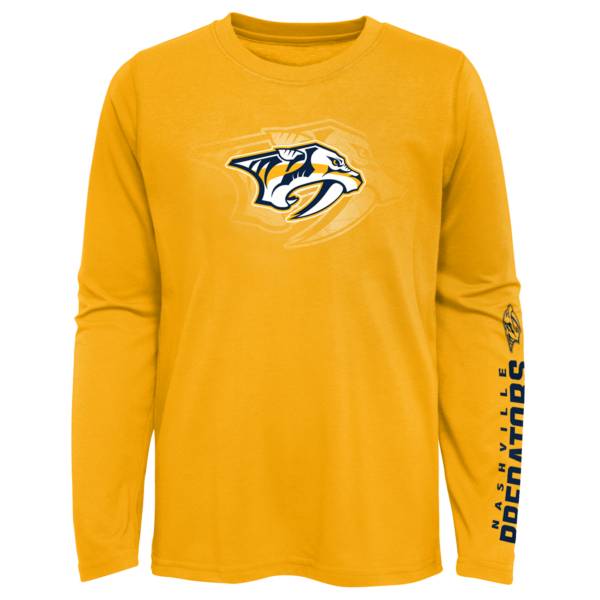NHL Youth Nashville Predators Stop Clock Gold T-Shirt product image