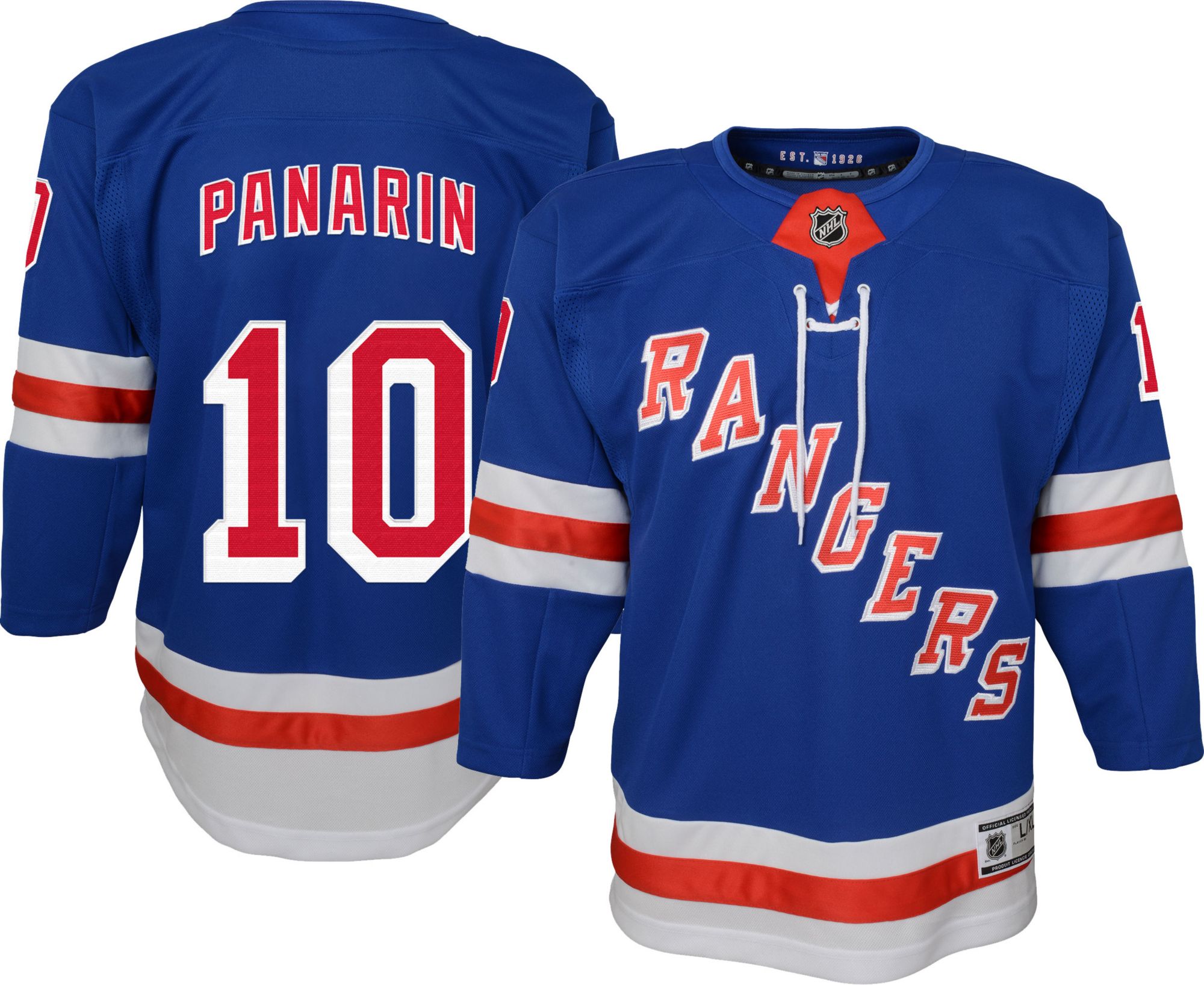 New York Rangers No10 Artemi Panarin Royal Blue Home Jersey