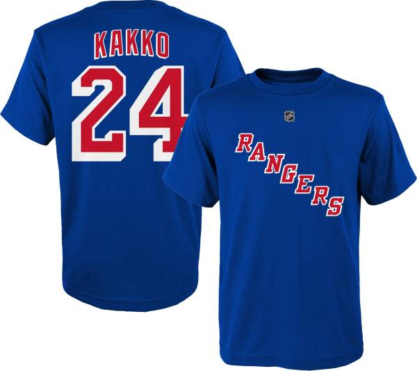 NHL Men's New York Rangers Kaapoo Kakko #24 Royal Player T-Shirt