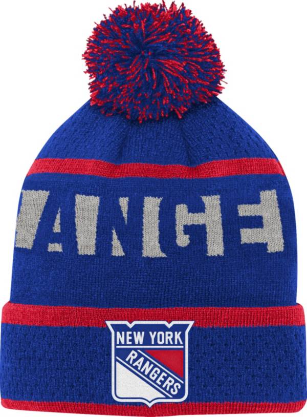 NHL Youth New York Rangers Breakaway Blue Cuffed Knit